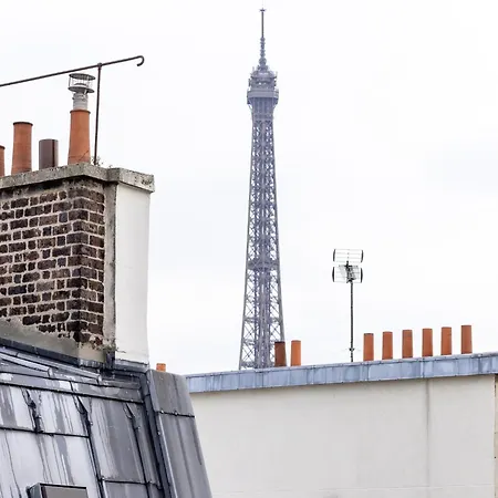 Apartment 2p View Of The Tour Eiffel Trocadero